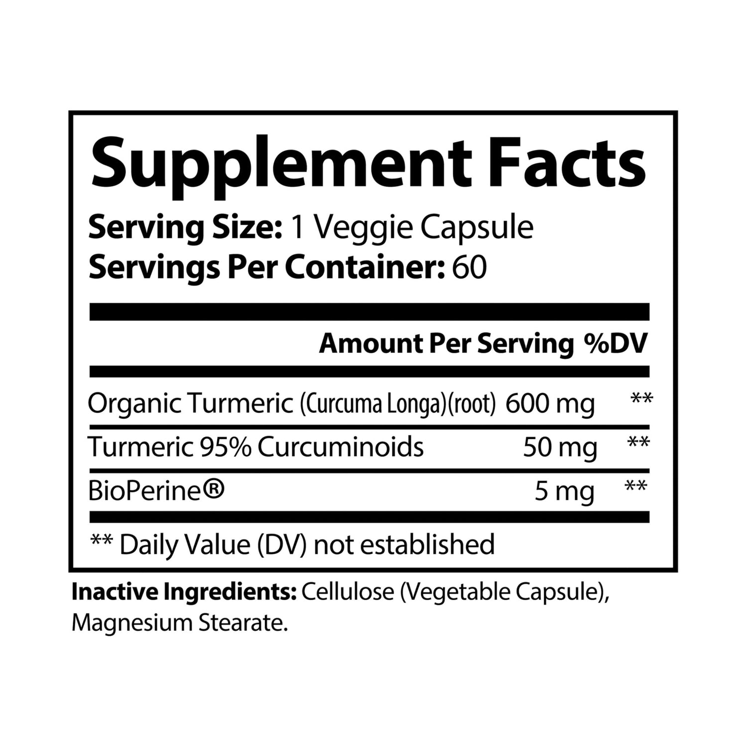 PureCur Turmeric with Black Pepper Fruit Extract Supplement (60 Capsules) by Spee24, LLC