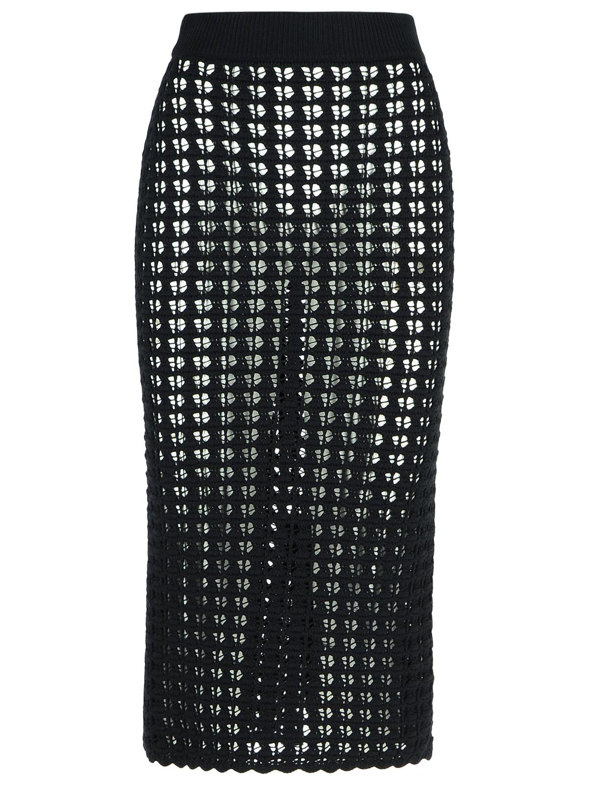 Dolce &amp; Gabbana Black Virgin Wool Skirt Women
