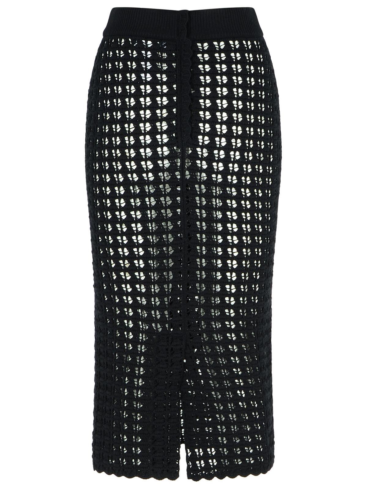 Dolce &amp; Gabbana Black Virgin Wool Skirt Women
