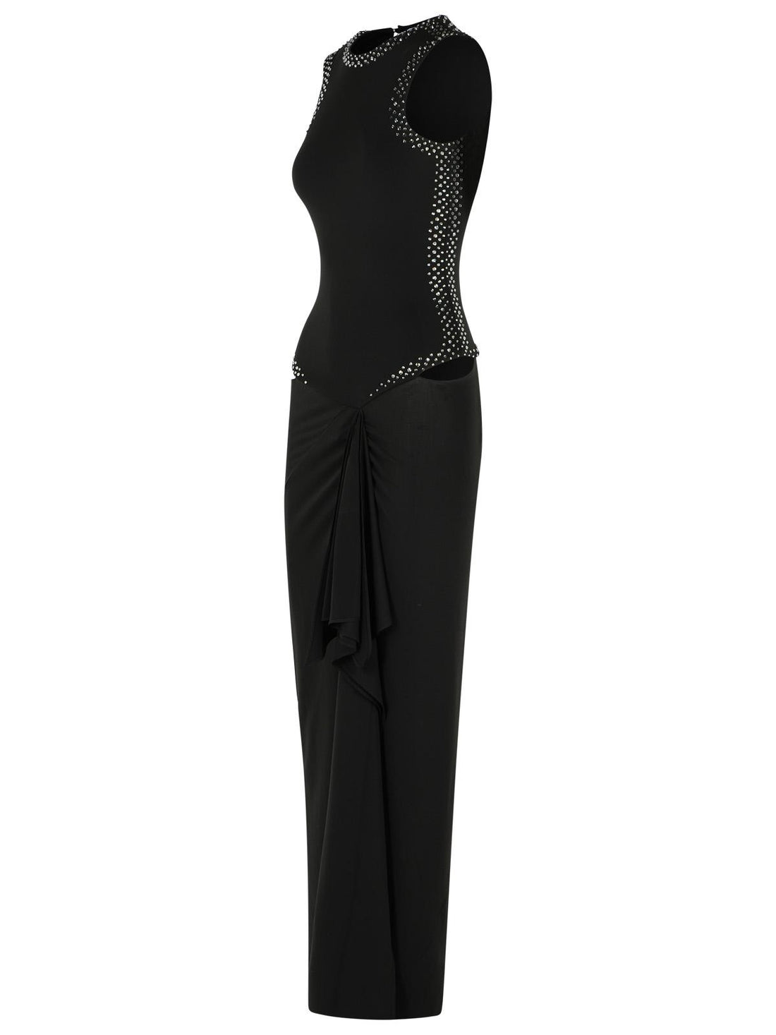 The Attico Dress In Black Acetate Blend Women