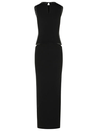 The Attico Dress In Black Acetate Blend Women