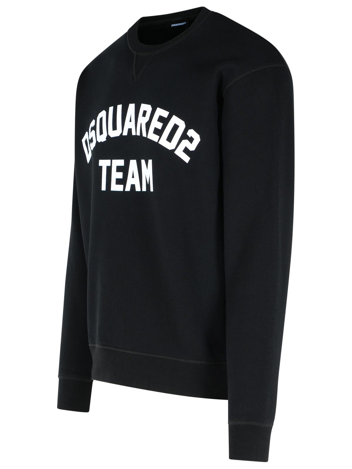 Dsquared2 Black Cotton Sweatshirt Men by Luosophy