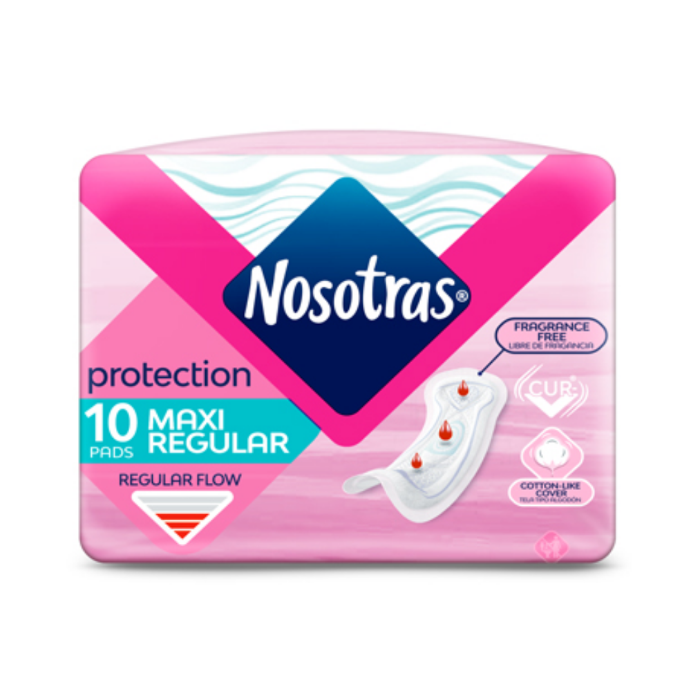 Nosotras Protection Fragrance Free Maxi Regular (10ct) by Farmacias Savia