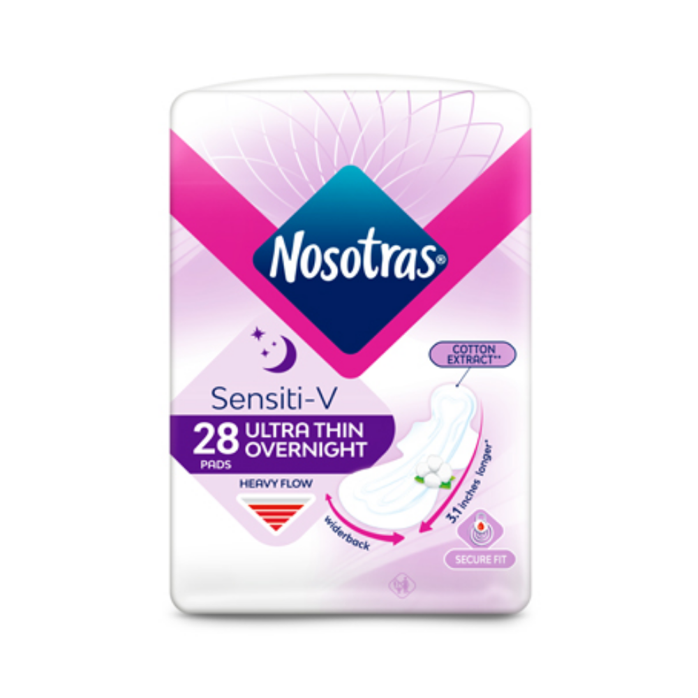 Nosotras Heavy Flow Ultra Thin Overnight Maxi Pads (28 ct) by Farmacias Savia