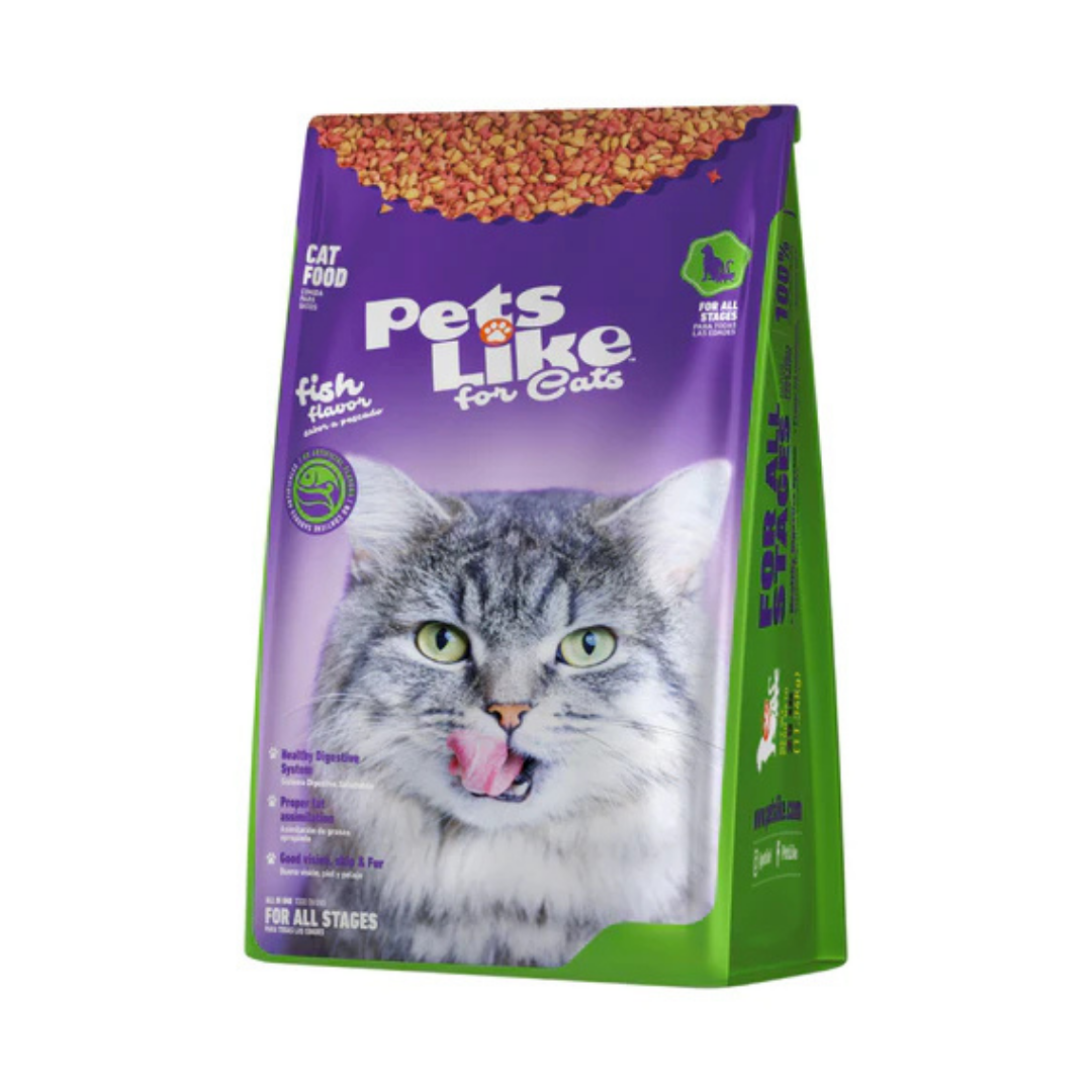 Pets Like Cats Complete Nutrition Fish Flavor for All Stages (16lb) by Farmacias Savia