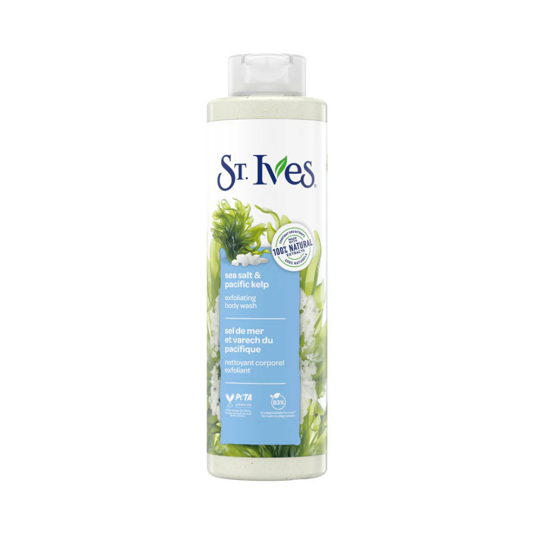 St. Ives Sea Salt &amp; Pacific Kelp Exfoliating Body Wash (22oz) by Farmacias Savia