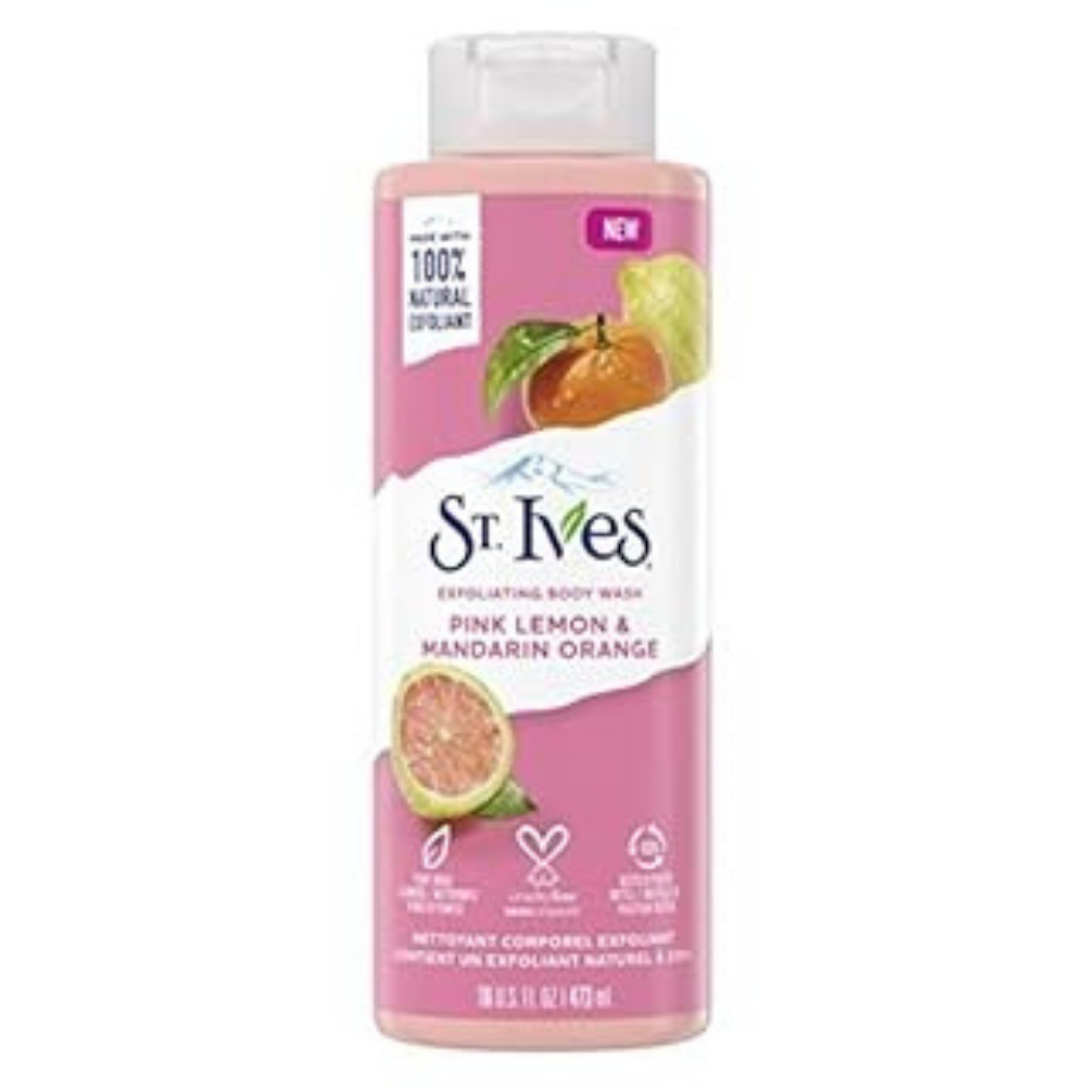 St. Ives Exfoliating Body Wash Pink Lemon &amp; Mandarin Orange (16 oz) by Farmacias Savia