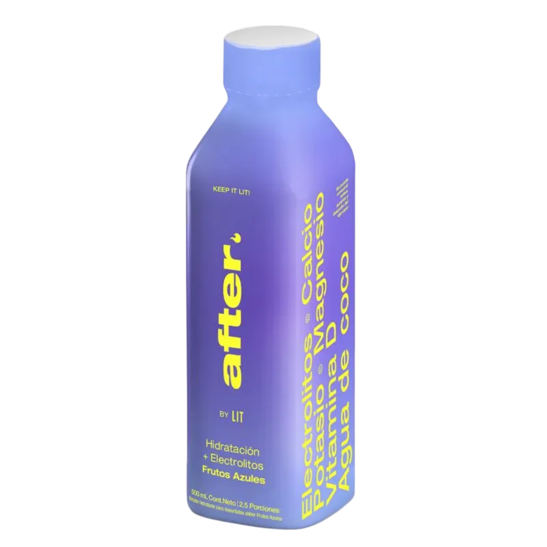 After by Lit Hydration Drink Blue Fruits / Frutos Azules (16.9 fl oz) by Farmacias Savia