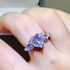 3 Carat Heart-Shaped Sparkala™ Pure Sterling Silver Ring With Sidestones by Sparkala