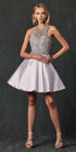 Juliet 779 Embellished Bodice Short Dress Sleeveless by DiscountDressShop