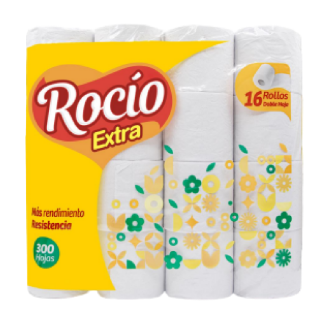 Rocío Extra Toilet Paper 16 Rolls by Farmacias Savia