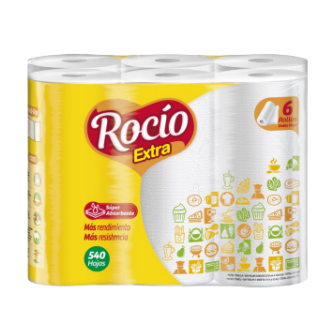 Rocío Extra Paper Towels 6 Rolls by Farmacias Savia