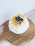 Smoky Quartz Bath Bomb with Dried Calendula Flowers by Dragonfly Elements