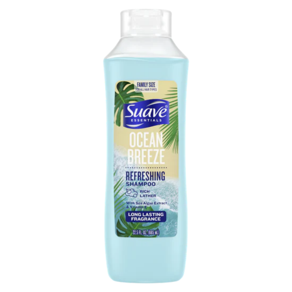 Suave Essentials Ocean Breeze Refreshing Shampoo (22.5 oz) by Farmacias Savia
