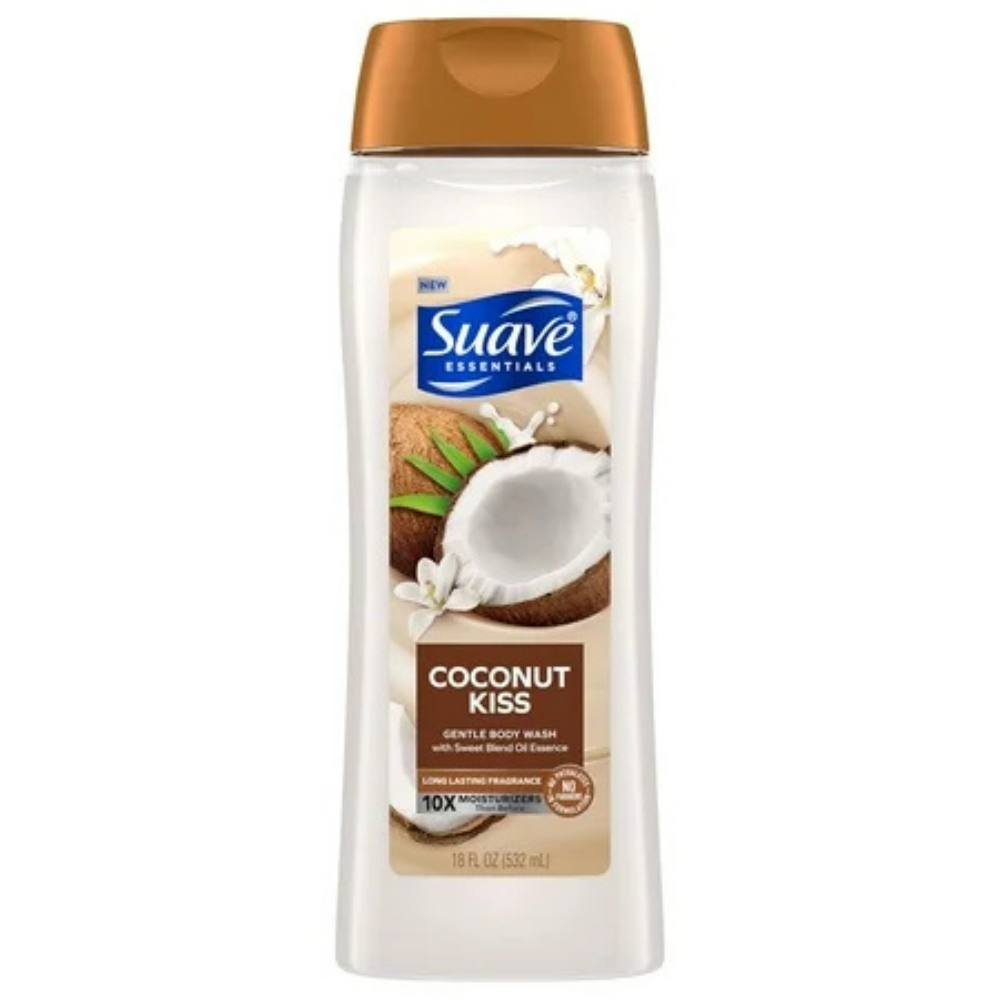 Suave Essentials Coconut Kiss Body Wash (18 oz) by Farmacias Savia