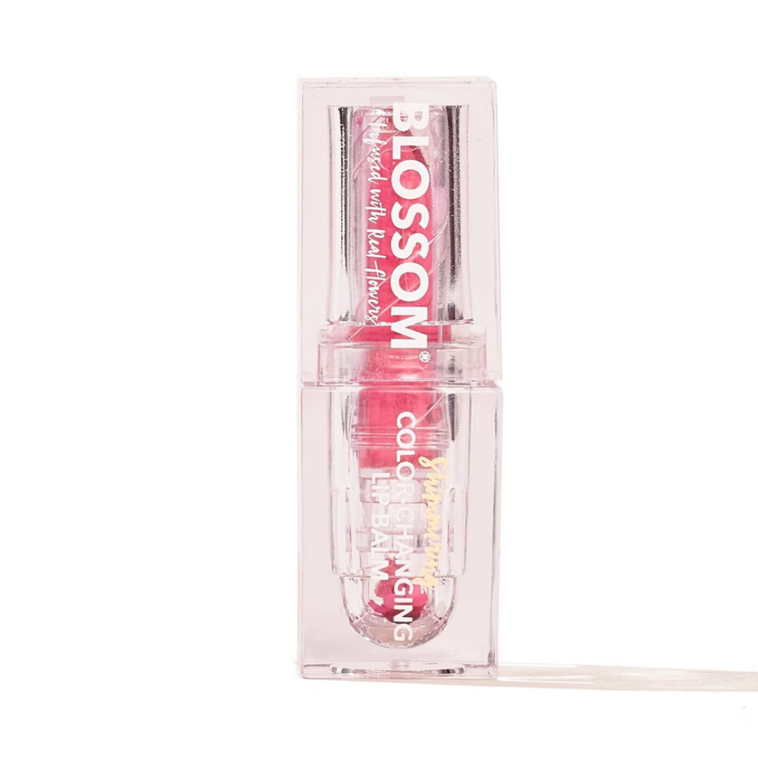 Blossom Shimmering Color-Changing Lip Balm Pink 0.1oz by Farmacias Savia