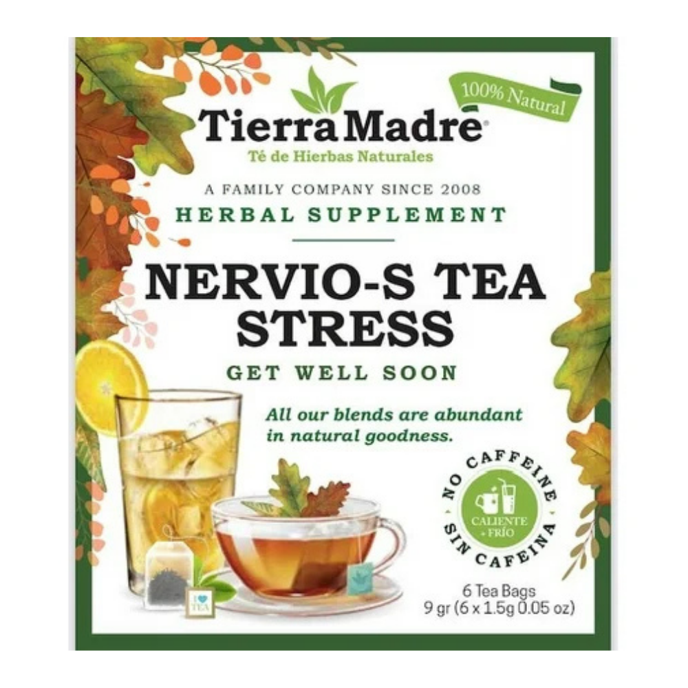 Tierra Madre Nervio-S Tea Stress (6 ct) by Farmacias Savia