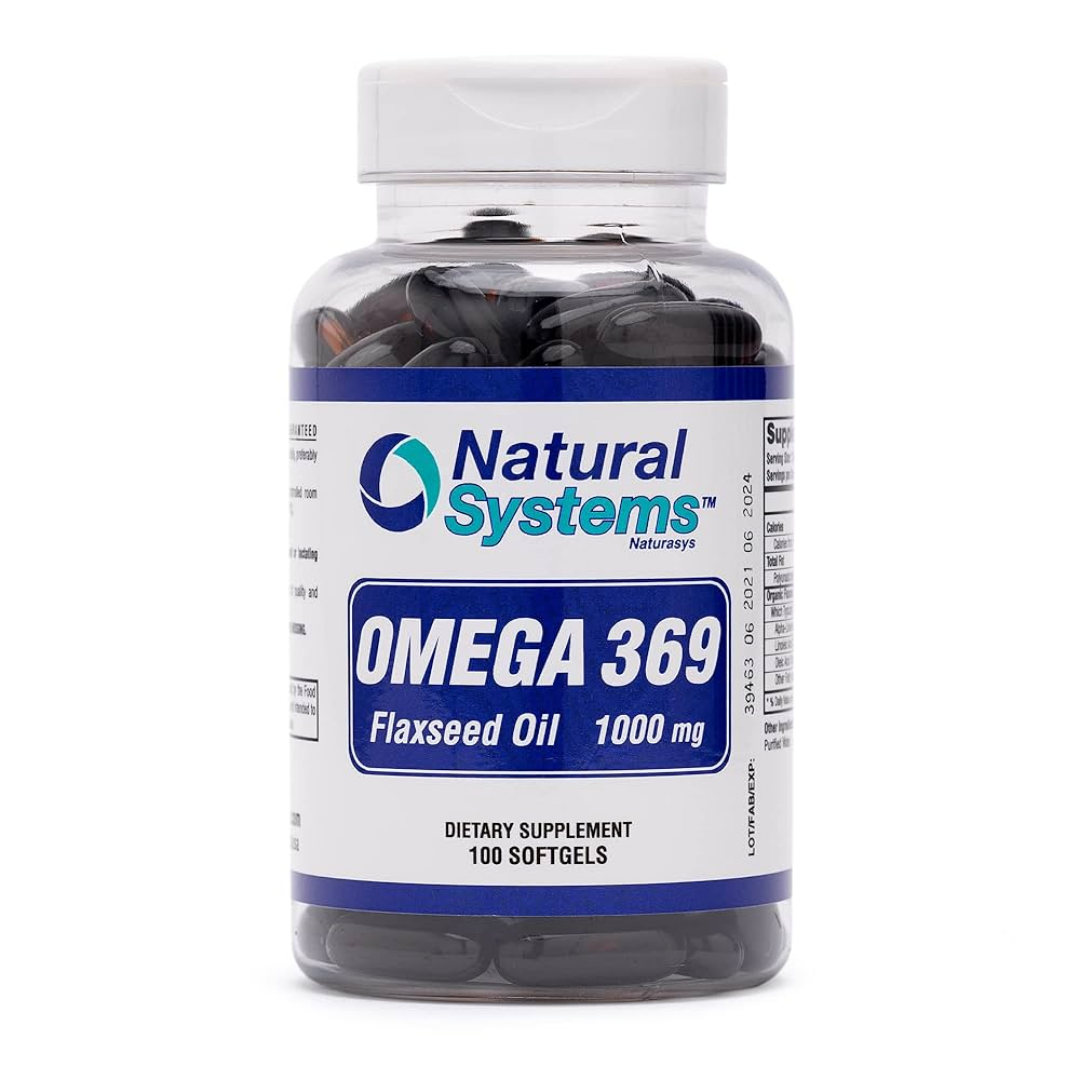 Natura Omega 3-6-9 Flaxseed Oil Softgels (100ct) by Farmacias Savia