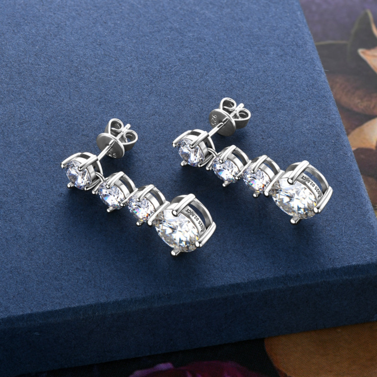 4 Carat Sparkala™ Pure Sterling Silver Earrings by Sparkala
