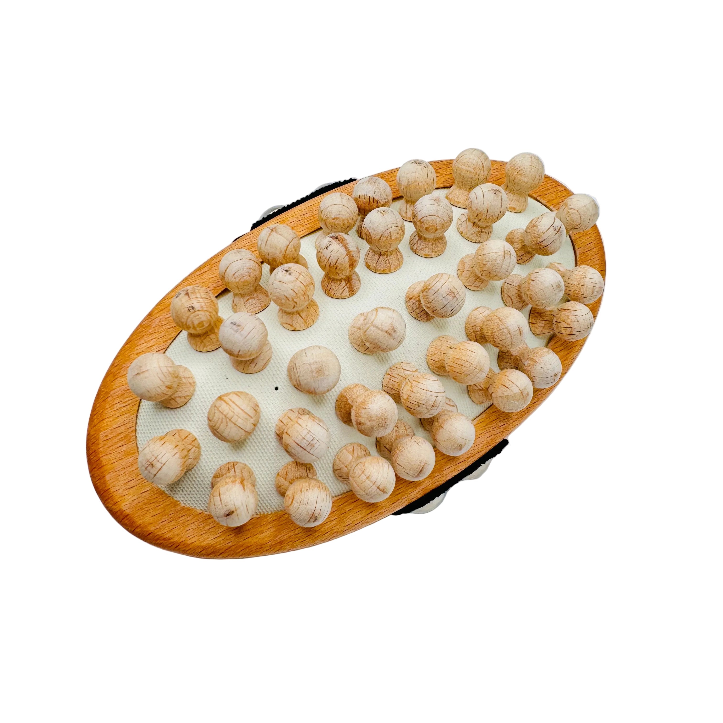 Dural Massage Brush Olive Wood Wooden Knobbles With Beechwood Handle by Pasteur Pharmacy