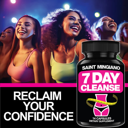 7 Day Cleanse Program | Colon Detox with Natural Laxative for Constipation &amp; Bloating by Saint Mingiano - Supplements &amp; Wellness Dedicated to Holistic Health