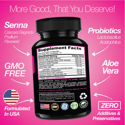 7 Day Cleanse Program | Colon Detox with Natural Laxative for Constipation &amp; Bloating by Saint Mingiano - Supplements &amp; Wellness Dedicated to Holistic Health