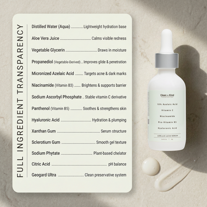 Azelaic Face Serum by Clean + Kind