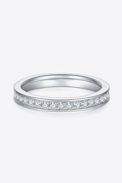 Unexplained Words Sparkala™ Eternity Ring (Platinum Over Pure Sterling Silver) by Sparkala