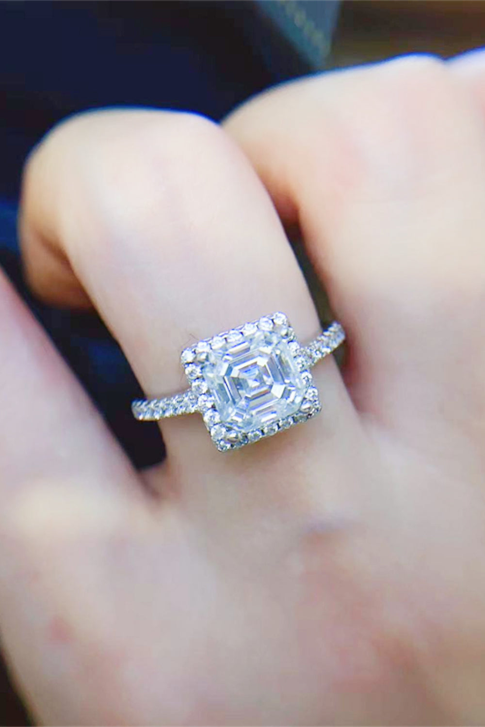 2 Carat Sparkala™ Platinum Over Pure Sterling Silver Ring by Sparkala