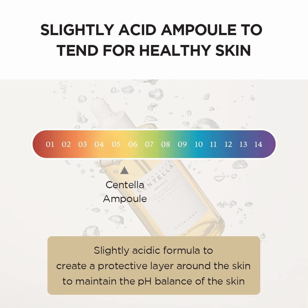 Madagascar Centella Asiatica Ampoule Facial Serum 1.85 Fl.Oz, 55Ml, Soothes Acne Prone and Sensitive Skin by Korean Skin Care