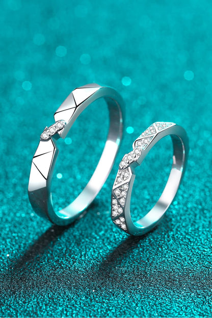Sparkala™ Minimalist Rhodium-Plated Ring Set by Sparkala