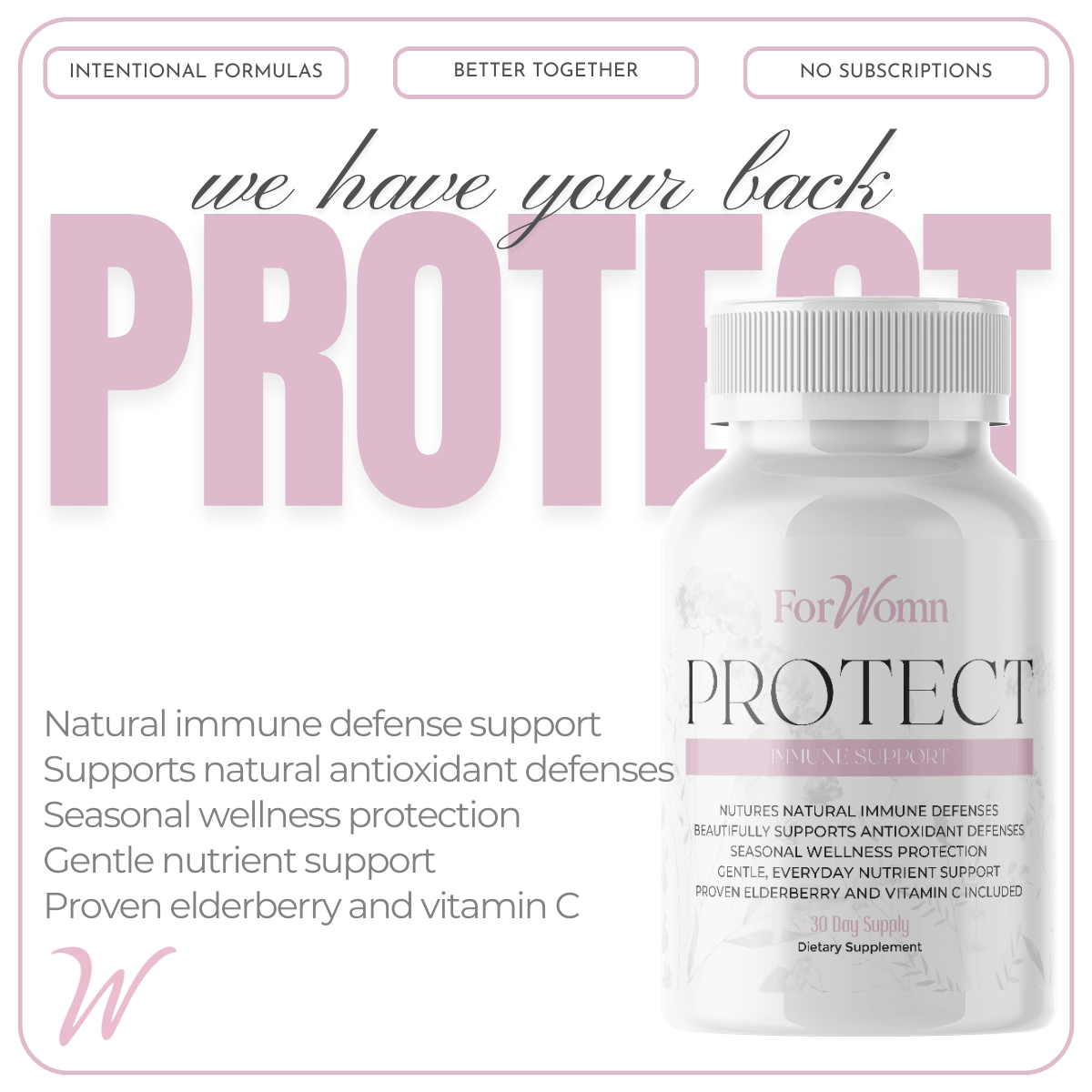 Protect Immune Support Supplement by ForWomn | Women&