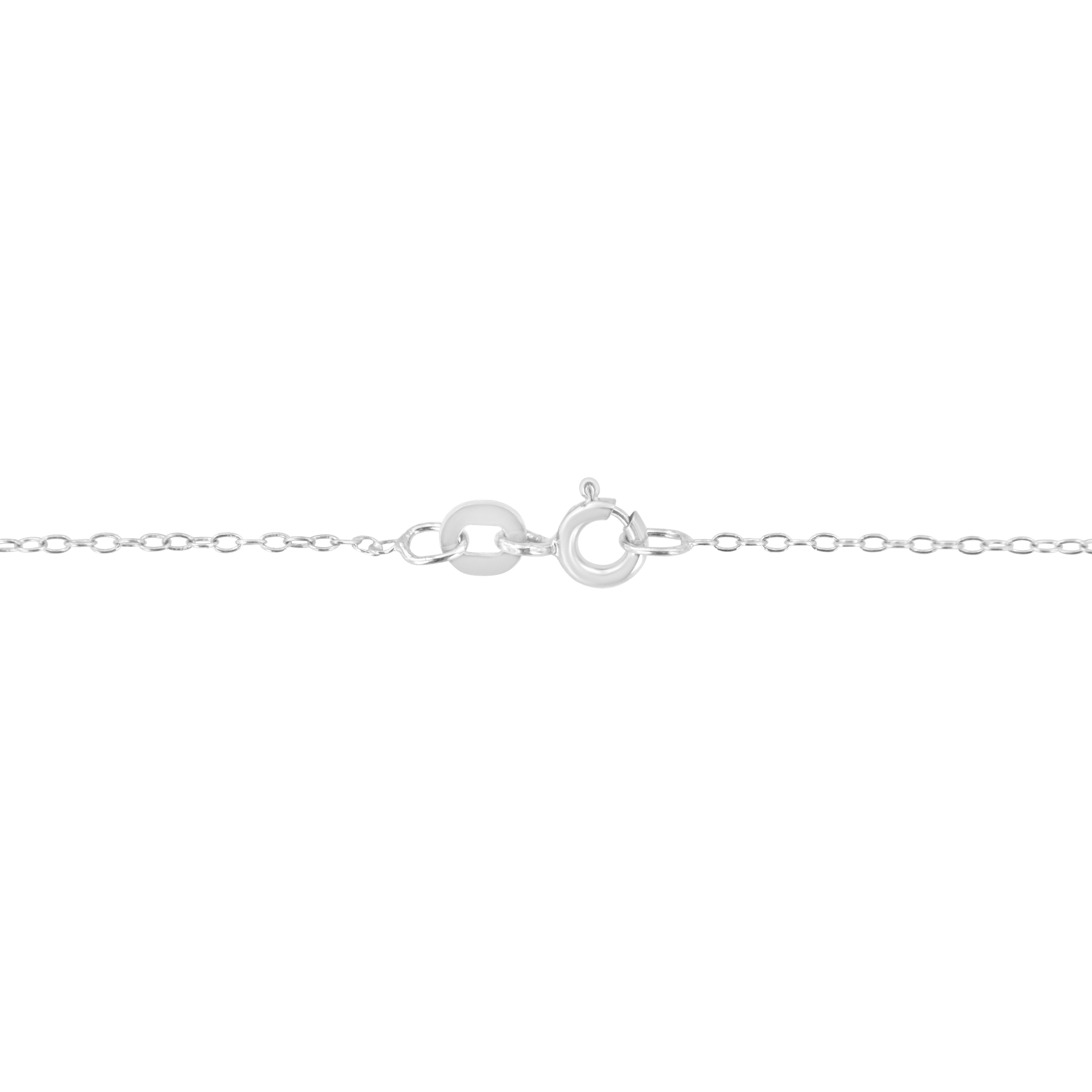 AGS Certified 10K White Gold 1/3 Cttw Bezel Set Round Diamond Solitaire 16-18" Adjustable Pendant Necklace (I-J Color, SI1-SI2 Clarity)