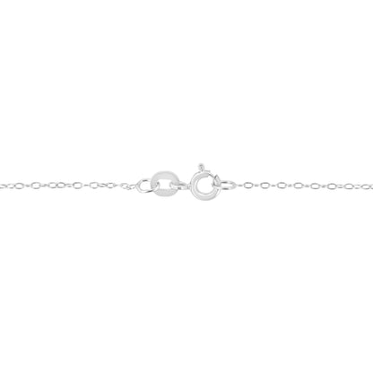 AGS Certified 10K White Gold 1/3 Cttw Bezel Set Round Diamond Solitaire 16-18" Adjustable Pendant Necklace (I-J Color, SI1-SI2 Clarity)