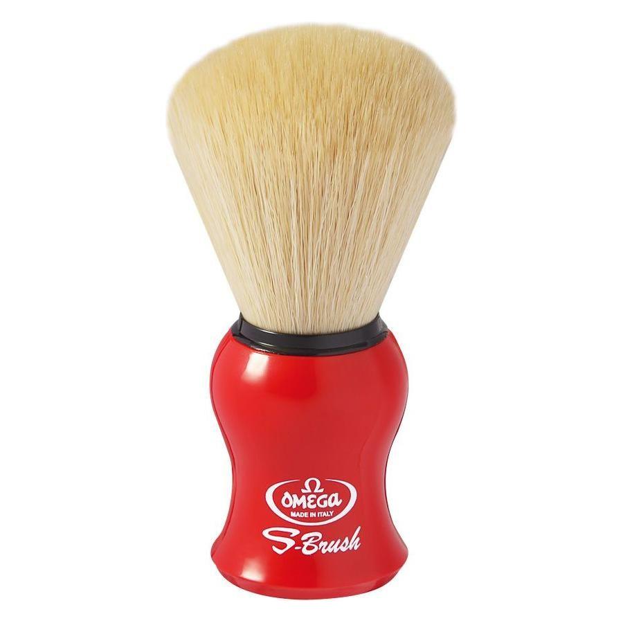Omega S-Brush Synthetic Boar Bristle Shaving Brush 