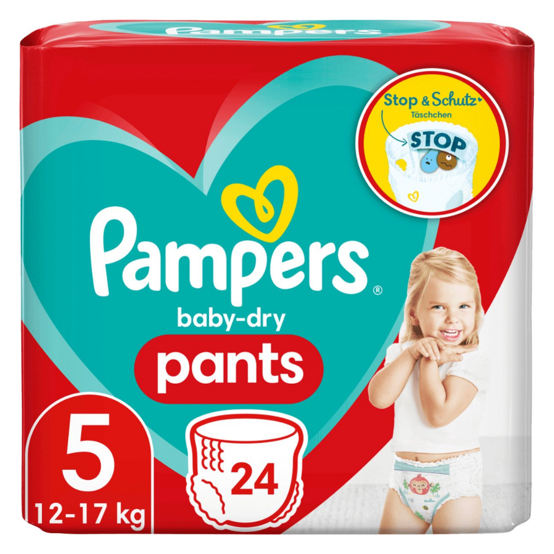 Pampers Baby-Dry Pants Diapers Size 5 (24 ct) by Farmacias Savia