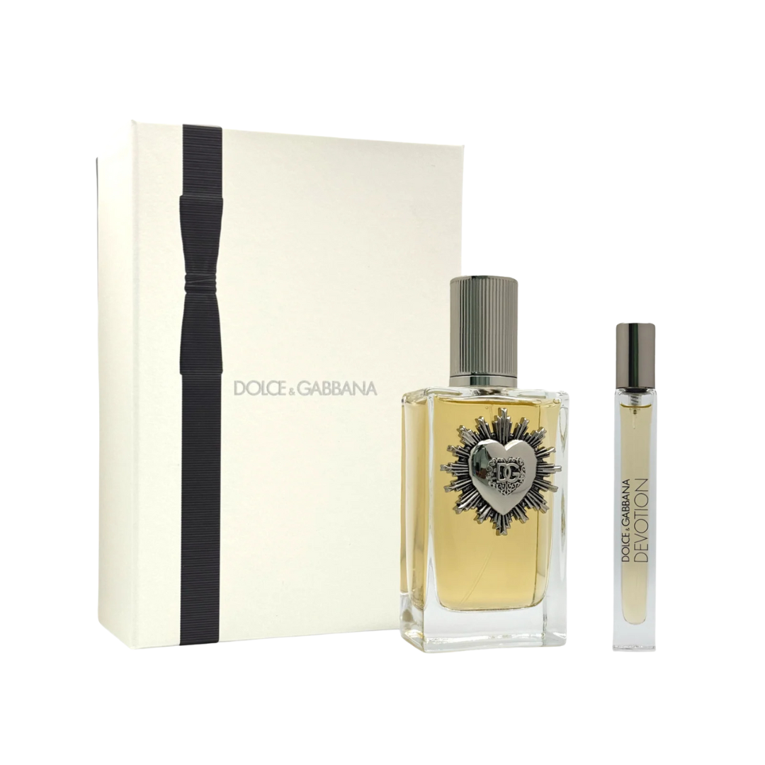 Dolce &amp; Gabbana Devotion Pour Homme Eau de Parfum Gift Set (4oz + Travel Spray) by Farmacias Savia