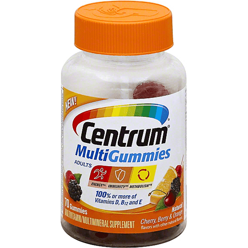 Centrum Multivitamin Gummies For Adults, Cherry/berry/orange by Pasteur Pharmacy