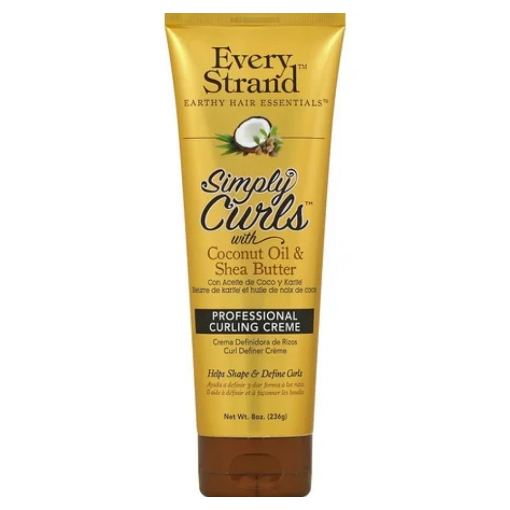 Every Strand Simply Curls Professional Curling Crème with Coconut Oil &amp; Shea Butter (8 oz) by Farmacias Savia