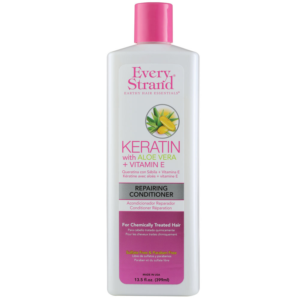 Every Strand Keratin with Aloe Vera &amp; Vitamin E Repairing Conditioner (13.5 fl oz) by Farmacias Savia