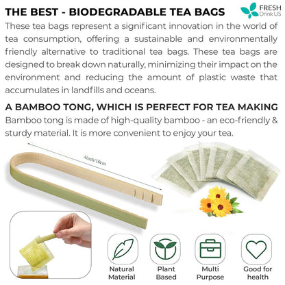 Natural Banaba Dried Leaves, Tea Bags, Powder, Whole Banaba Leaves, 100% Pure Dried Banaba Leaves, Banaba Leaf Tea, No Additives, No Caffeine, Vegan by FreshDrinkUS - Natural and Premium Herbal Tea