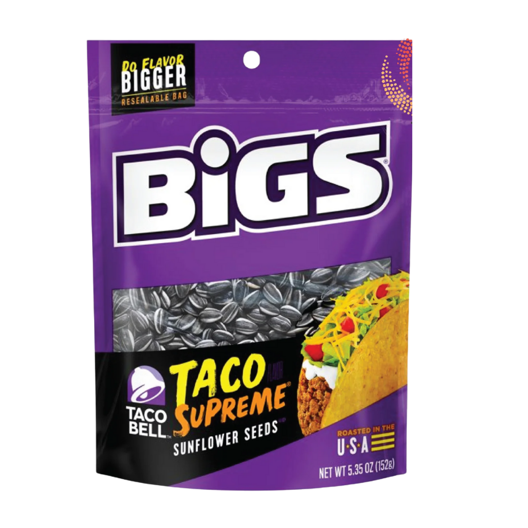 BIGS Sunflower Seeds Taco Bell Supreme (5.35oz) by Farmacias Savia