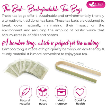 Premium Marshmallow Root and Leaf Tea Bags, 100% Natural &amp; Pure. by FreshDrinkUS - Natural and Premium Herbal Tea
