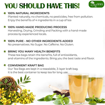 Premium Senna Peppermint Tea Bags. Relieves Constipation Natural Tea by FreshDrinkUS - Natural and Premium Herbal Tea