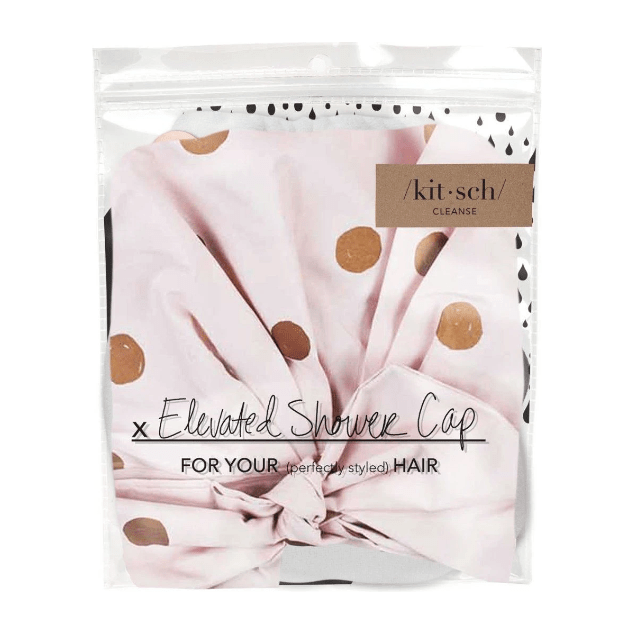KitSch Elevated Shower cap Blush Dot by Pasteur Pharmacy