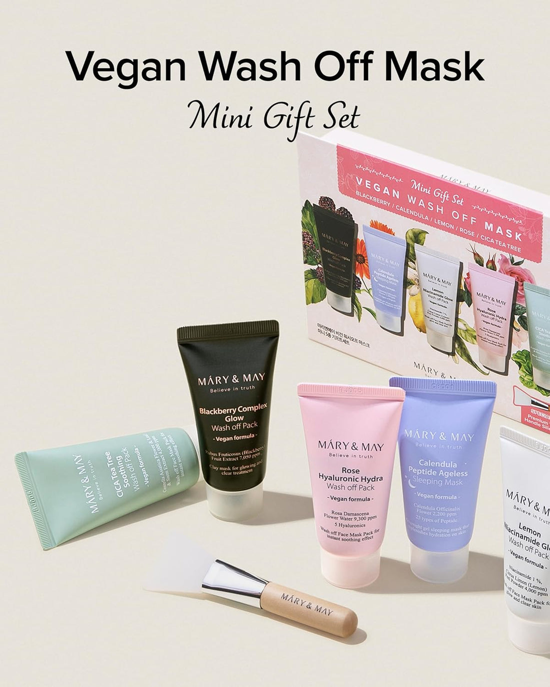 Mary &amp; May Vegan Wash Off Mask Mini Gift Set by AsiaBeautyMall