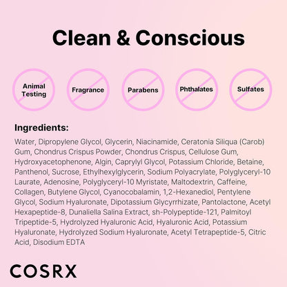 Cosrx The Peptide Collagen Lifting Glow Hydrogel Mask by AsiaBeautyMall
