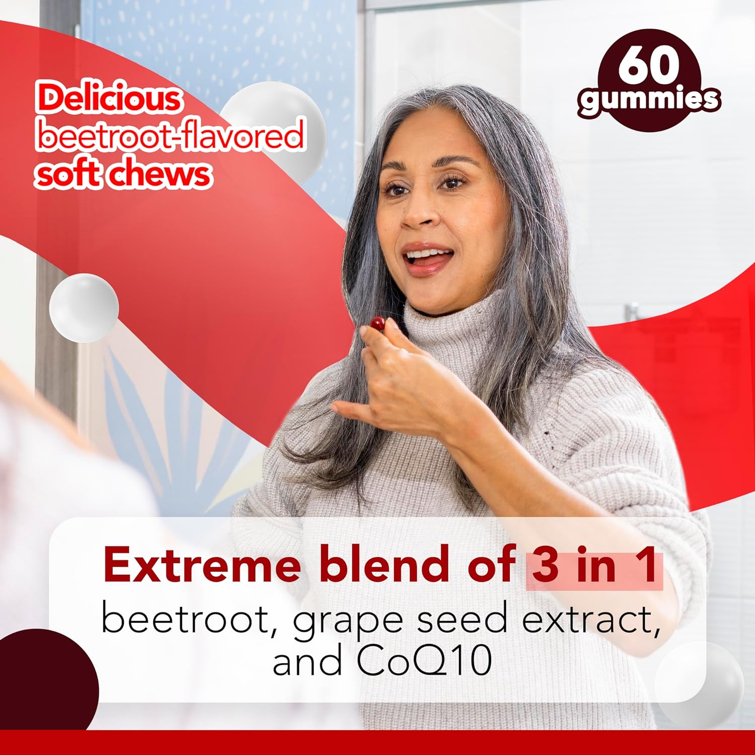 Beet Root Extreme Gummies with CoQ10, 60 Count by The VITAMIZED Shop