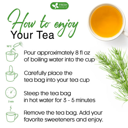 Premium Horsetail Leaf Tea Bags, 100% Natural &amp; Pure from Horsetail Loose Leaves Herbal Tea. No Sugar, No Caffeine, No Gluten, Vegan. by FreshDrinkUS - Natural and Premium Herbal Tea