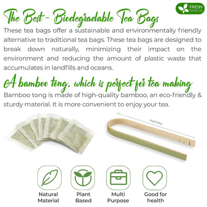 Premium Guava Leaf Tea Bags by FreshDrinkUS - Natural and Premium Herbal Tea